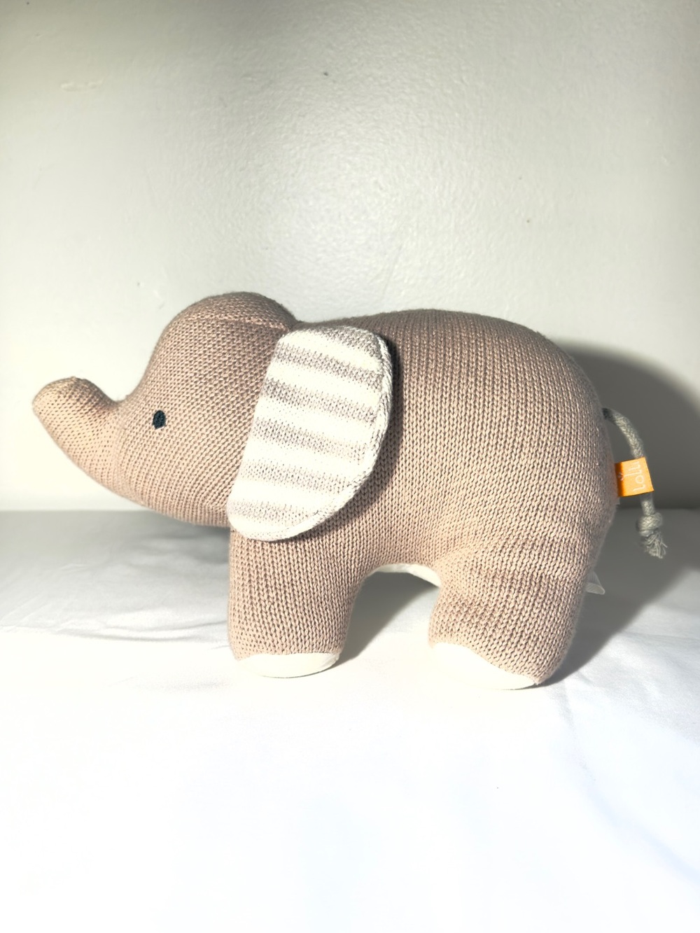 Lolli Living Plush Stuffed  Elephant Baby Toy 9”